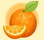 Carte de colorat: portocaliu